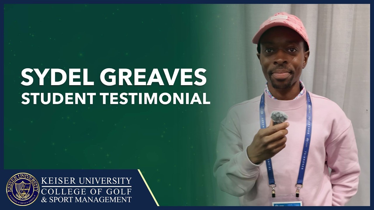 https://collegeofgolf.keiseruniversity.edu/yt

Hear from College of Golf Student  Sydel Greaves s he shares his time and experience with Keiser University College of Golf. And his time at the PGA Show.

"And my second time here at the PGA show. I did things a little bit differently. I would say it was similar in terms of just networking and meeting the people that I wanted to meet and randomly bumping into people, thankfully. Like this last year to start off, I was hitting golf walls at the Callaway booth, demo day, and some of the guys that had companies here at the show were watching and noticing And then I went back and connected with the guys again this year."

️⛳️Download your complimentary Golf Career Guide and discover dozens of jobs available to you in the golf industry.
https://collegeofgolf.keiseruniversity.edu/your-professional-golf-career/

Keiser University College of Golf
2600 N. Military Trail
West Palm Beach FL 33409
888.355.4465 / 561.478.5500
https://collegeofgolf.keiseruniversity.edu/

=============================================================
https://www.facebook.com/CollegeofGolf
https://x.com/collegeofgolf
https://www.instagram.com/ku.collegeofgolf/
https://www.linkedin.com/company/keiser-university-college-of-golf/