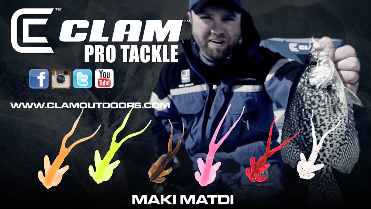 Crappie Plastic Maki Matdi  Clam Pro Tackle New 2016 