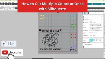 Cutting Multiple Colors at One Time with Silhouette