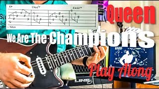 Queen - We Are The Champions - Guitar Play Along (Guitar Tab) chords