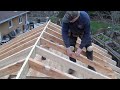 DIY Garden Shed Greenhouse Part 8 Building Roof Rafters