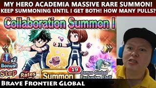 Massive Summon! My Hero Academia Midoriya & Uraraka  How Many Pulls For Both? (Brave Frontier)