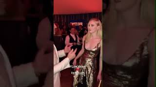 Joe Jonas and Sophie Turner dancing