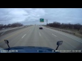 Car slams into semi while trying to merge