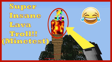 Super Insane Lava Troll! - Minetest Skywars - Funny Moments - EP2