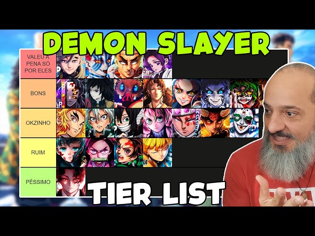 Create a Kimetsu no Yaiba (Demon Slayer): Níveis de Poder Tier List -  TierMaker