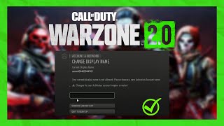 Fix: CoD Warzone 2.0 \/ Modern Warfare | Current Display Name is Not Allowed Bug