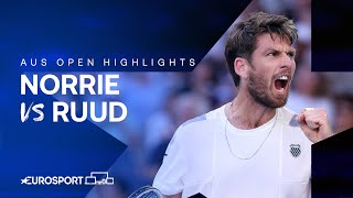 Cameron Norrie v Casper Ruud | Round Three | Extended Australian Open 2024 Highlights 🇦🇺