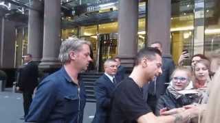 Dave Gahan & his family arriving at Ararat Park Hyatt in Moscow 21st June 2013