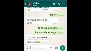 Romantic WhatsApp Chatting With My Cute Girl Sneha 🫶😘