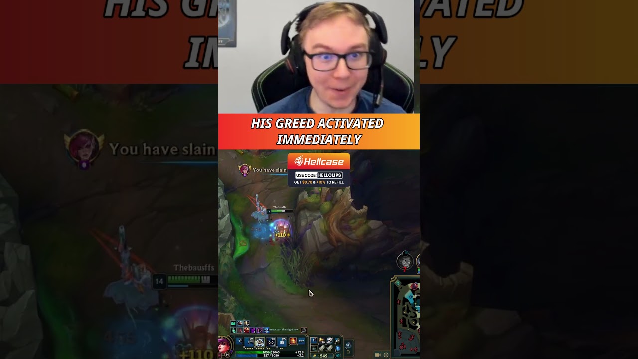 HIS GREED ACTIVATED IMMEDIATELY #thebausffs  #twitch  #twitchclips