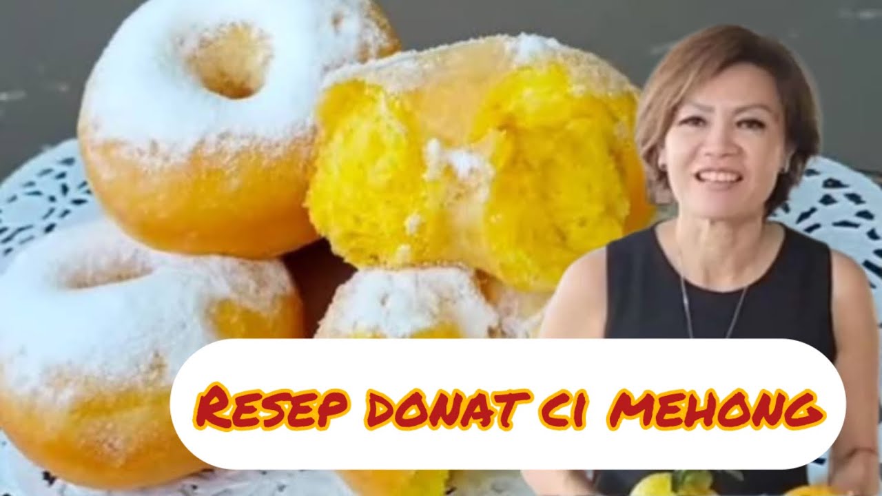 Resep donat labu kuning ci mehong | resep donat labu kuning | resep donat viral