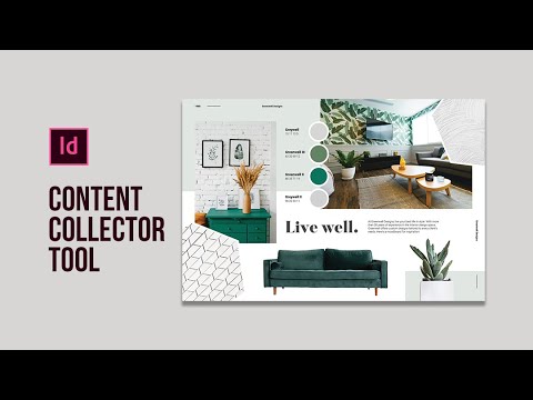 Learn how to use the Content Collector Tool in Adobe InDesign