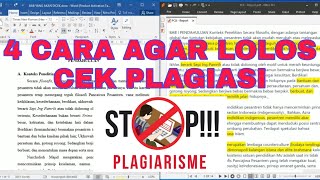 4 Cara Agar Lolos Cek Plagiasi ~ Trik dan Tips Menghindari Plagiat Karya Ilmiah ~ Part 2