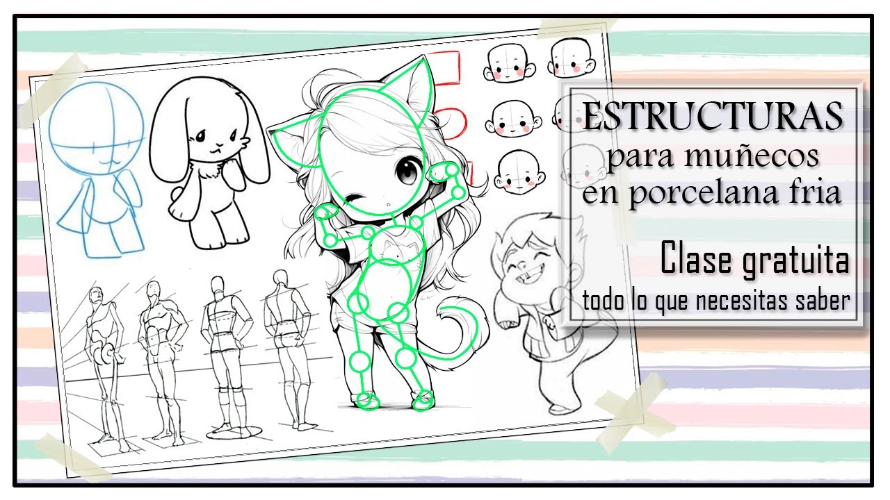 Конструкции для изготовления фигур из холодного фарфора - Строение человеческого тела