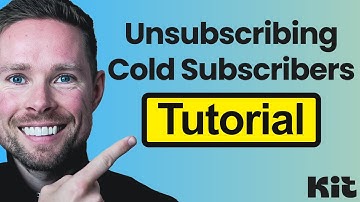Unsubscribing Cold Subscribers (Kit Tutorial)