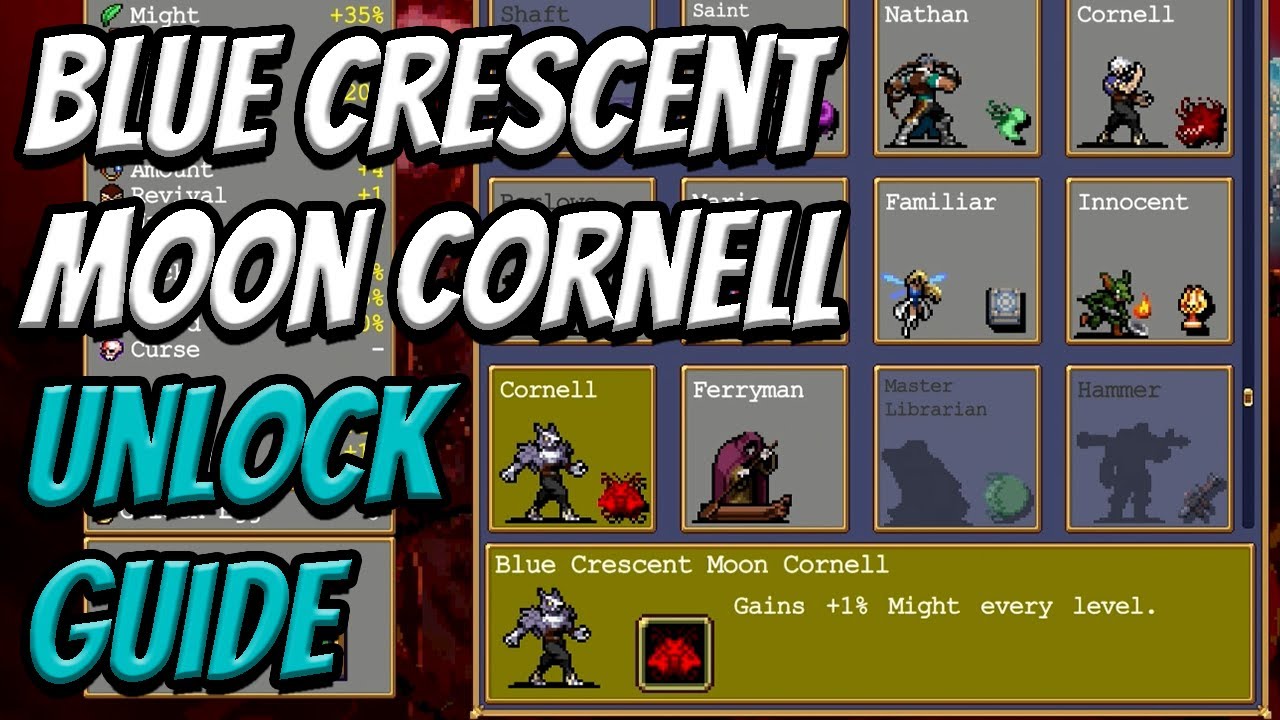 Blue Crescent Moon Vampire Survivors