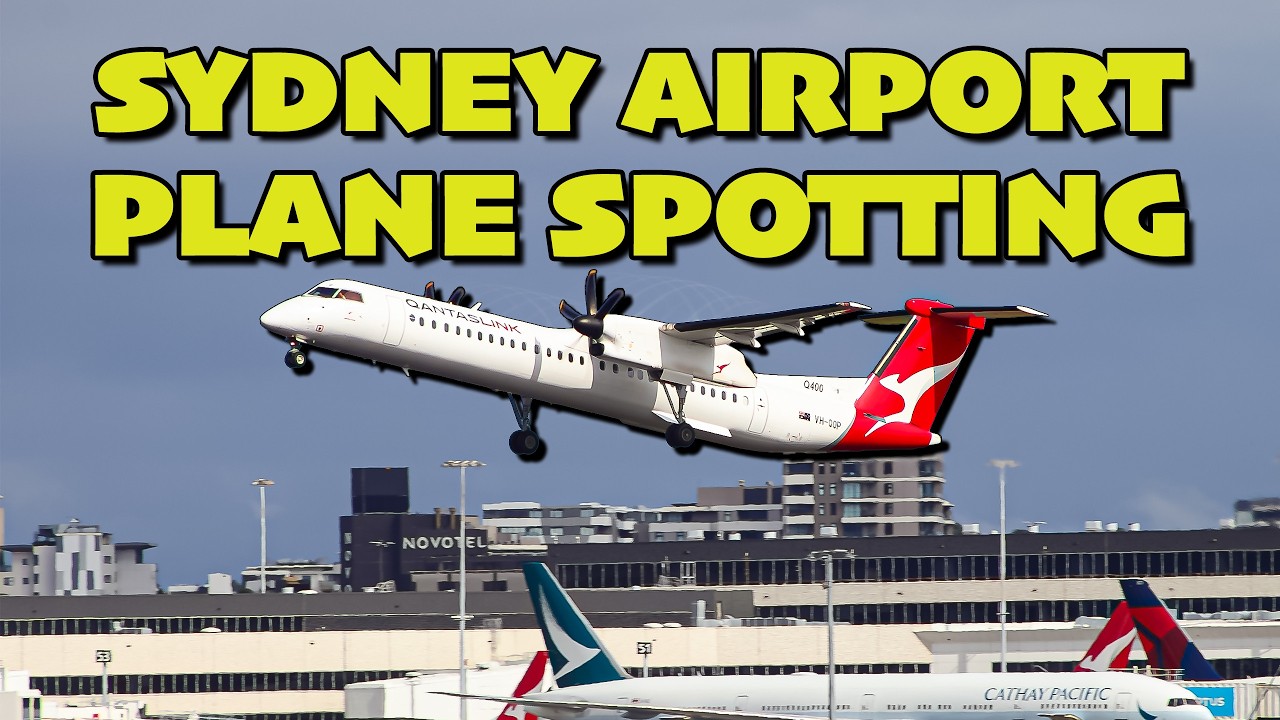 ✈️ [4K] EPIC Plane Spotting at Sydney Airport on RAINY DAY