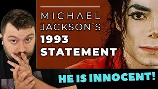Michael Jackson Neverland Statement 1993 | REACTION