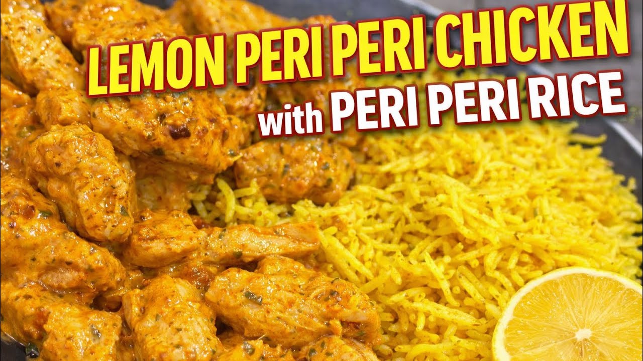 Lemon Peri Peri Chicken 🔥 | Juicy Air Fryer Recipe with Peri Peri Rice | Easy Cooking Vlog
