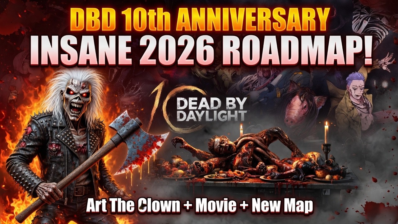 DBD 10th Anniversary Just Dropped INSANE 2026 Roadmap!  Art The Clown, New Map, Movie & MORE!