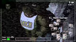 Check CAM 1C!! Night 3 of Five Nights At Freddy's!
