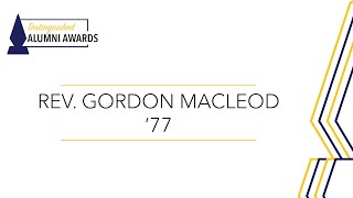 Rev. Gordon MacLeod '77 – 2023 Distinguished Alumni Award – Crandall University