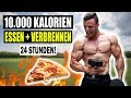 10.000 Kalorien Essen + Verbrennen in 24 Stunden! | Schaffe ich es?