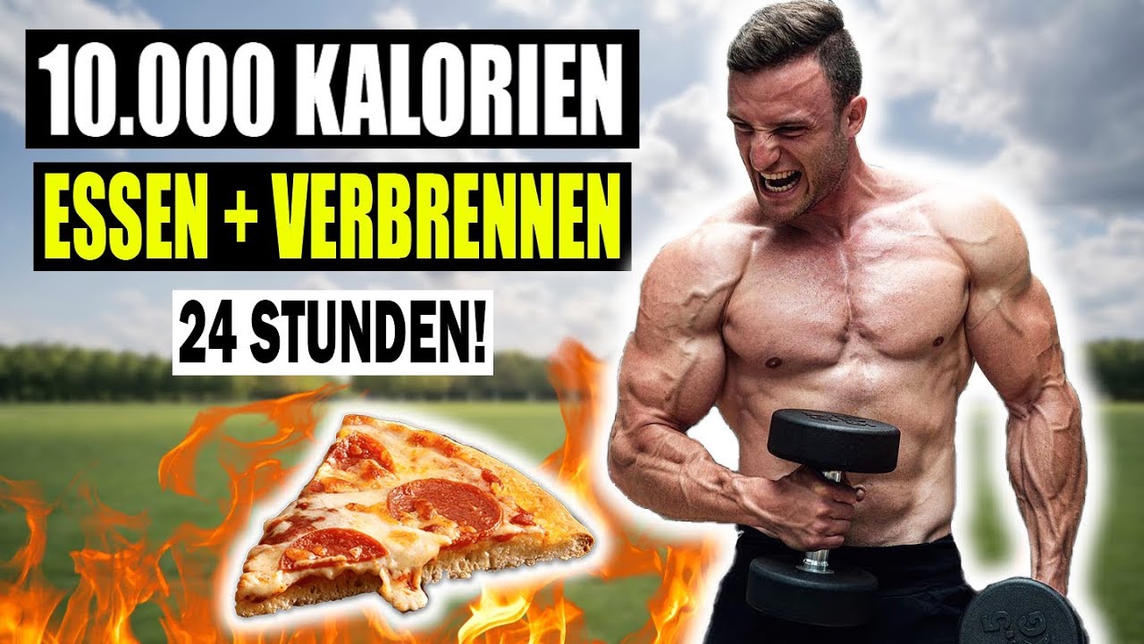 10.000 Kalorien Essen + Verbrennen in 24 Stunden! | Schaffe ich es?