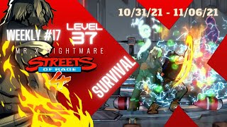 Streets of Rage 4 - Mr.X Nightmare: Weekly Sim #17 - Axel Survival run - Lv37 I Am The One Trophy