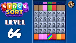 Stack Sort : Color Puzzle Level 64 Walkthrough
