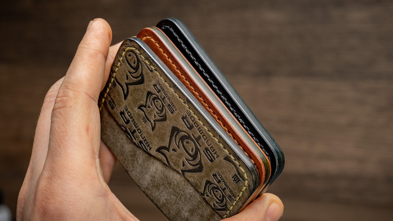 Full detailed veg tan Leather edge finish process✨