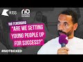 Rio Ferdinand asks if enough is being done to help young people into careers? 🧐 #NotBoxed