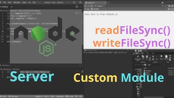 Using Node-JS : Server, writeFileSync(), readFileSync(), Custom Module