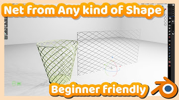 Blender Tutorial : How to make a Net from any Object or Shape in Blender 2.9+