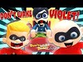 Incredibles 2 Don't Wake Daddy Game w Babysitter Violet, Hotel Transylvania 3 Dennis, & Jack Jack!