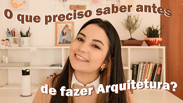 Quais são as matérias do curso de Arquitetura?