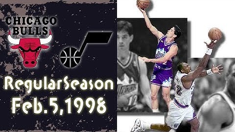1998 Regular season BULLS vs JAZZ | NBa Full Game