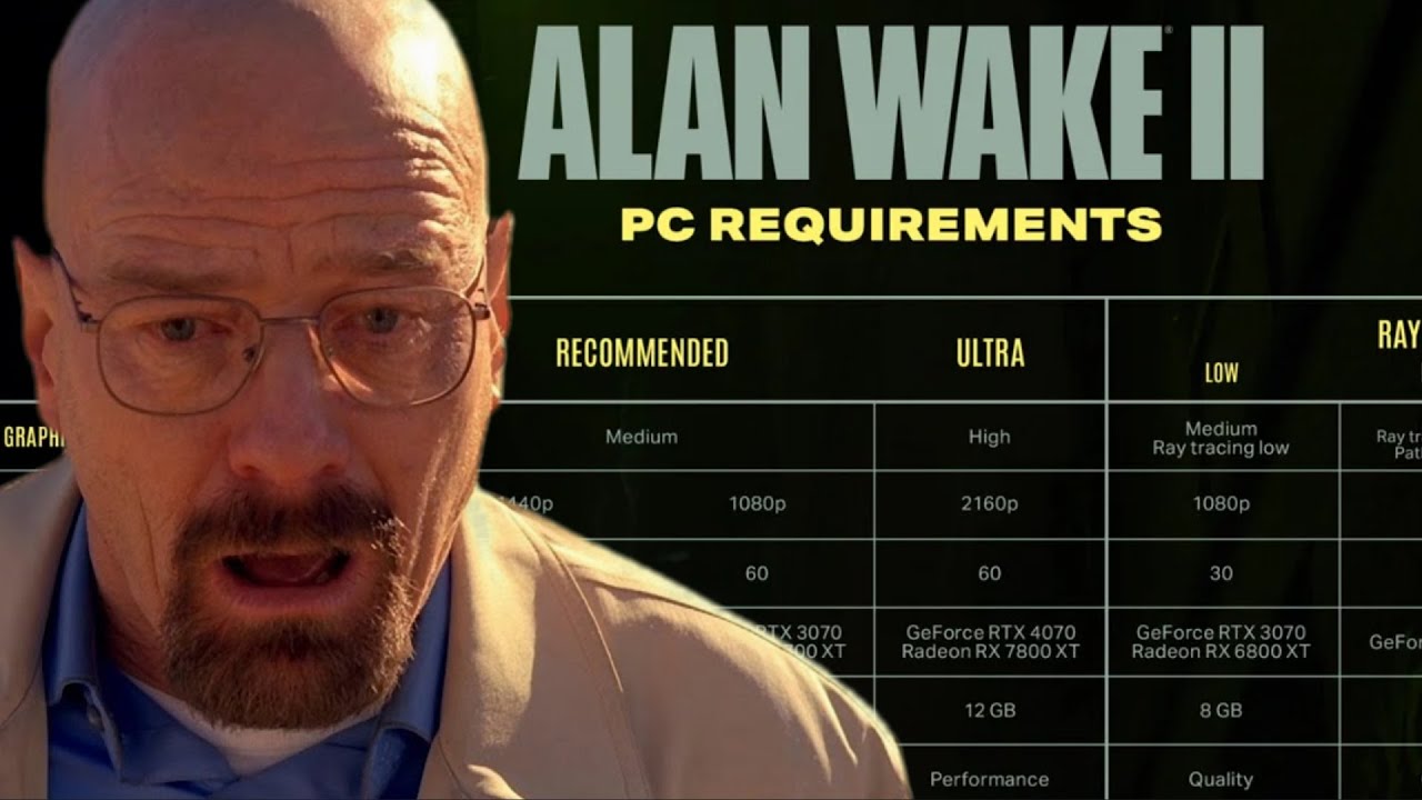 Alan Wake 2's final PC requirements are from out of this world