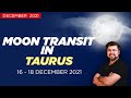 Moon Transit Series || Moon Transit in Taurus || 16 - 18 December 2021 || Analysis by Punneit