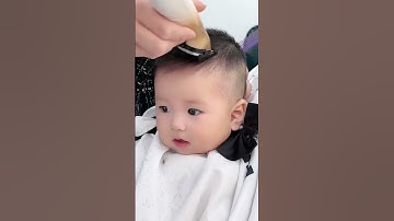 Mẹ biết cắt tóc, cho bé yêu cute #tongdocattoc #hớttóc