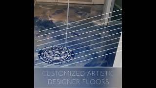 Custom Designer Epoxy Floor- Marble Wrap