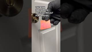 𝗧𝗿𝗮𝗰𝗲 𝗘𝘆𝗲-𝗗 | F1 Fentanyl Detection Wipe turns pink for a positive result