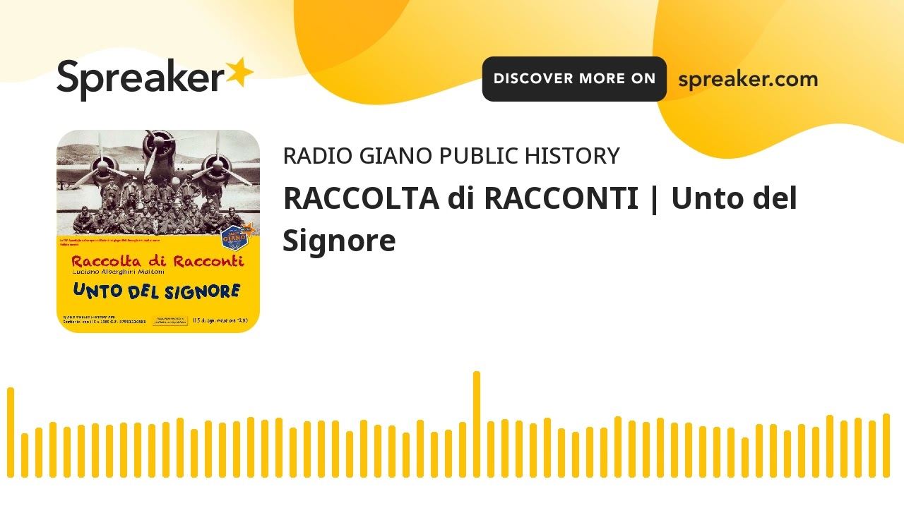 RACCOLTA di RACCONTI | Unto del Signore