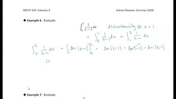 7.6 Improper Integrals: Example 6