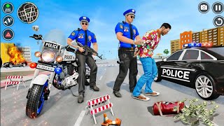 Police Motor Bike Criminal Chase Game | Riding Traffic Motorbike Game | Gameplay By Ashiya Sharma screenshot 5