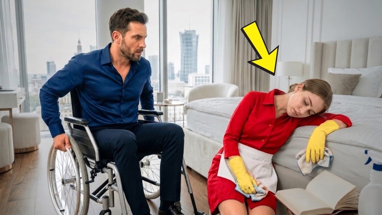 Ich bin Milliardär, aber ich konnte nicht mehr lächeln. Nicht nach dem Unfall, der meine Beine nahm. Dann fand ich sie schlafend in meinem Schlafzimmer – die Putzfrau, ein zerlesenes Buch mit...