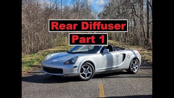 Rear Diffuser Install Part 1 #toyota #mr2 #diffusers #reardiffuser #mr2spyder #beatrush
