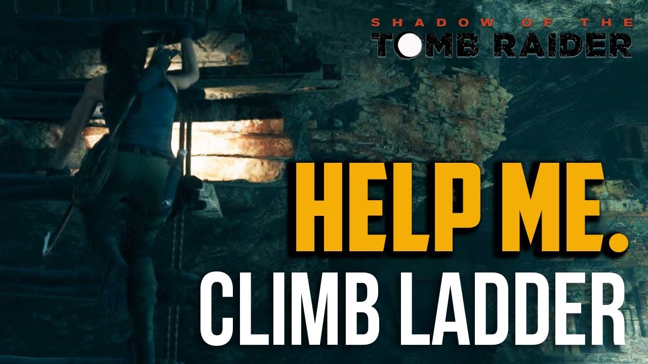 Shadow of the Tomb Raider How to Jump and Climb onto Rope Ladder in