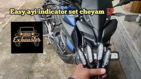 How to fit duke Indicator  YAMAHA MT-15|malayalam|The moizy250|